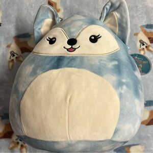 Blue and White Plush Toy